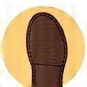 Icono de una planta de zapato, ilustrando la robusta construcción Goodyear.